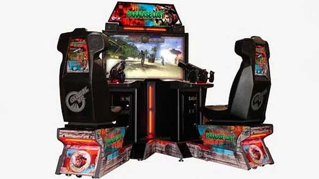 An image shows the Far Cry arcade cabinet. 