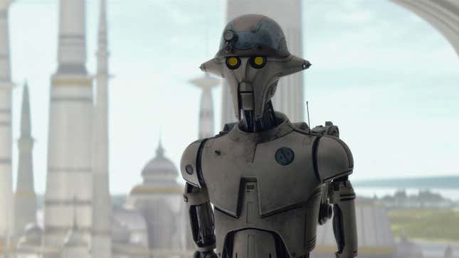 Huyang the professor droid that has served the Jedi for over a thousand generations.